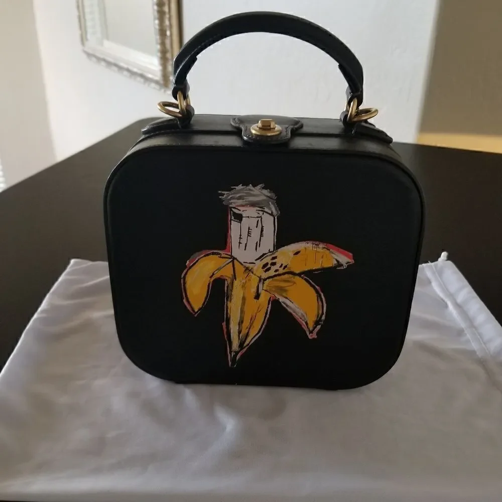 NWOT Coach Jean Michel Basquiat Square Box Bag